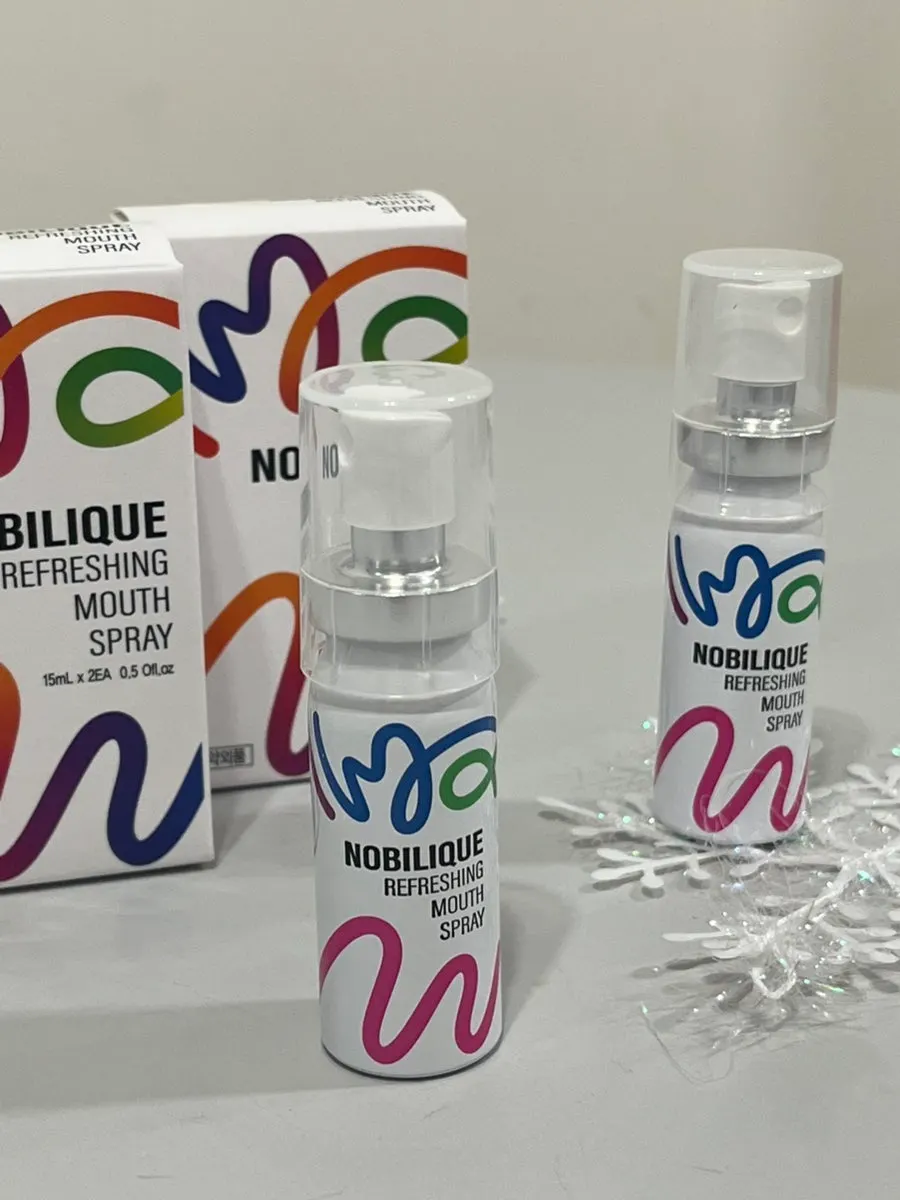 Nobilique oral spray that fits well in a mini bag