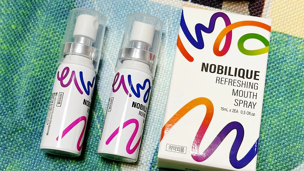 Nobilique mouth spray with a refreshing feel