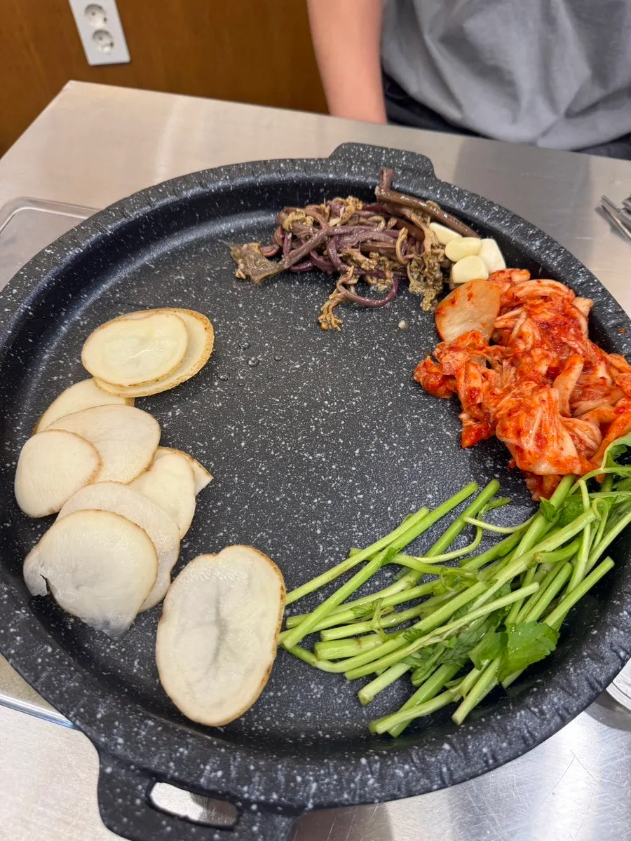 Default setup and side dishes for Set A