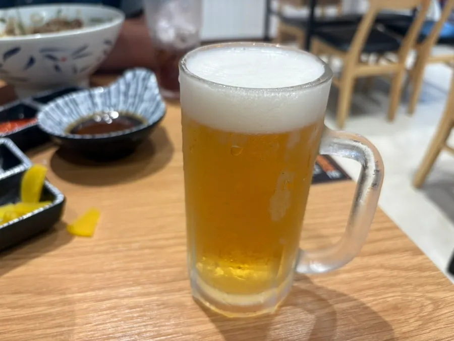 Pork cutlet and draft beer pairing