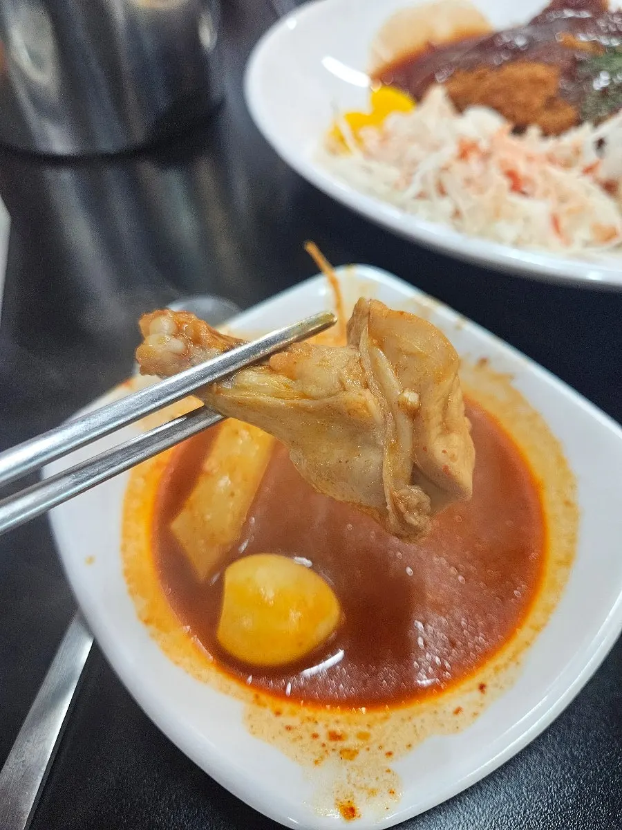 칼칼한 국물의 닭도리탕