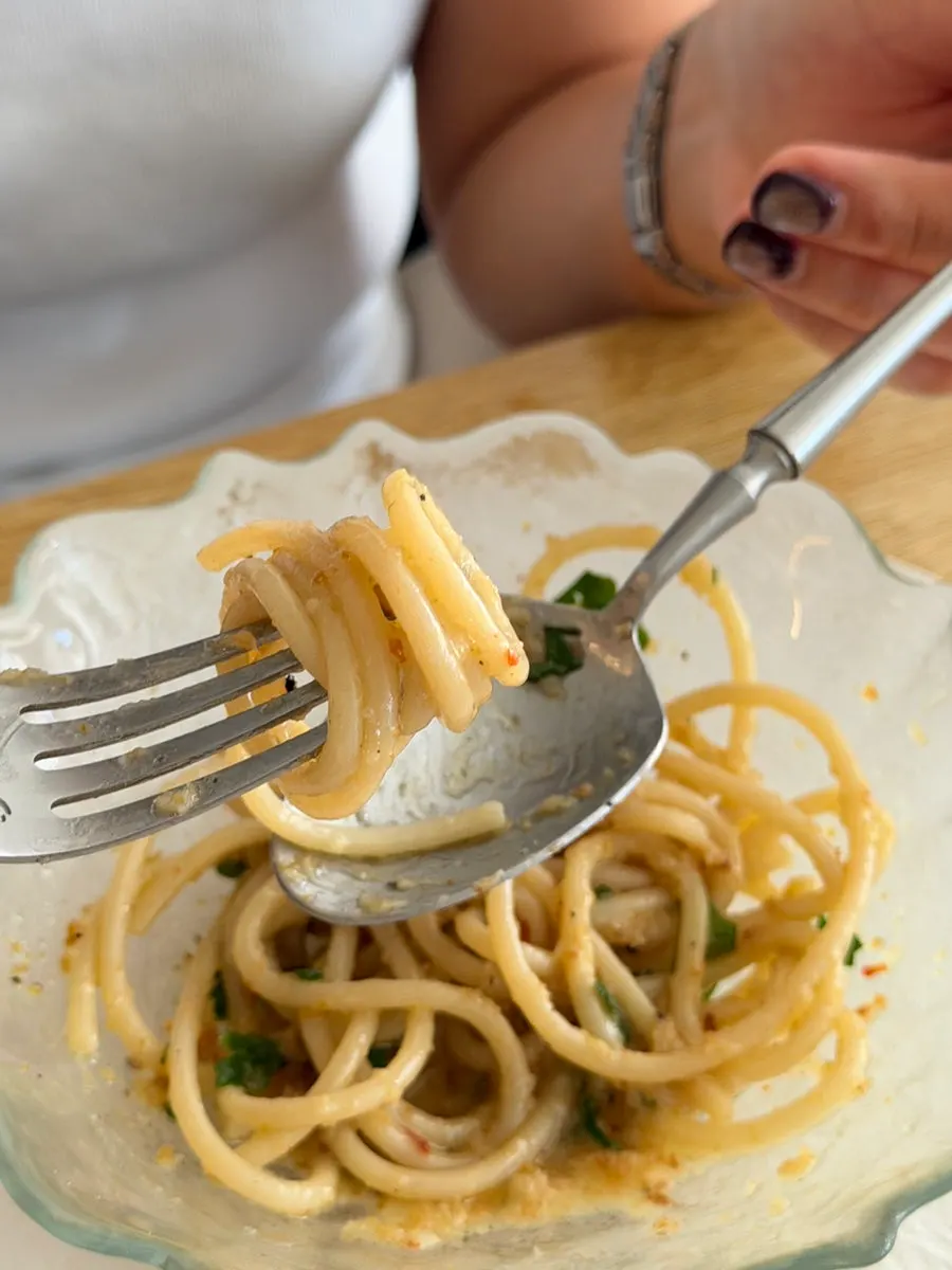 Noju's bottarga (fish roe) pasta