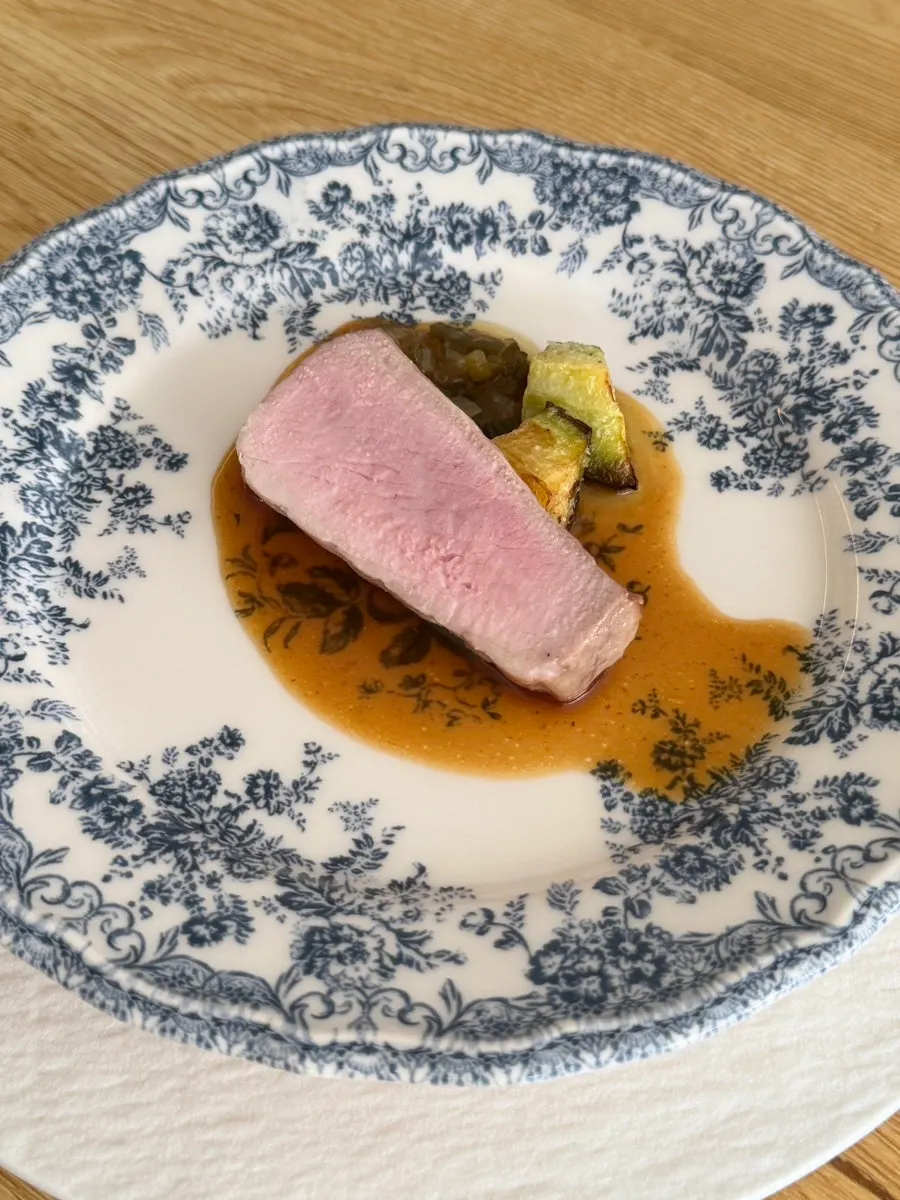 Noju's pork tenderloin steak with zucchini