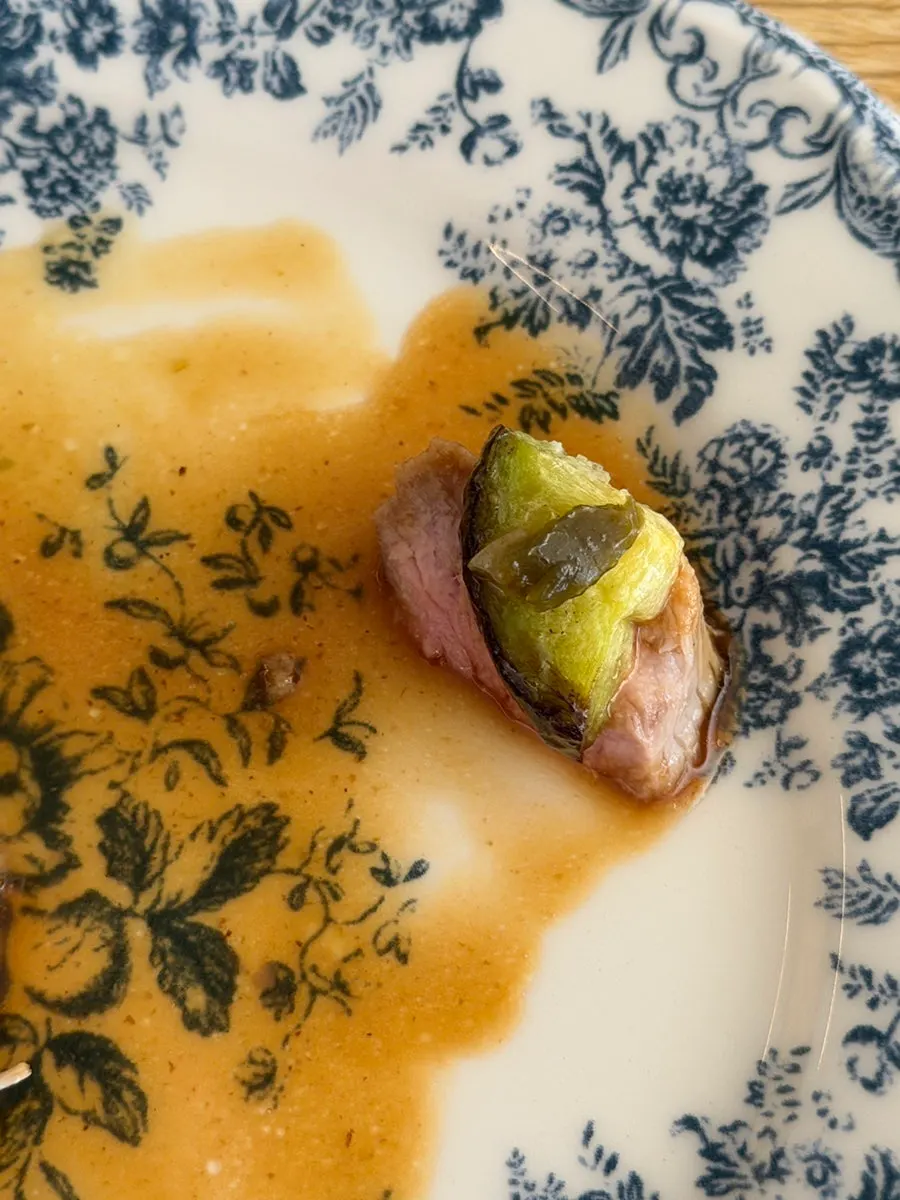Noju's pork tenderloin served with jalapeño