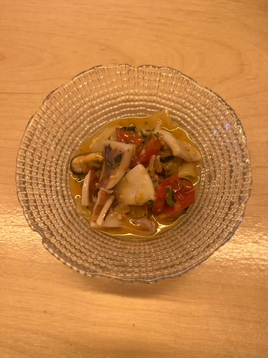 Close-up of the John Dory plate