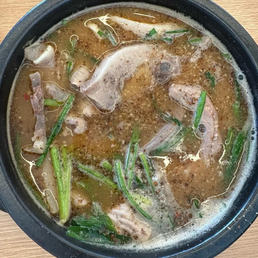 순대국 양념장과 새우젓