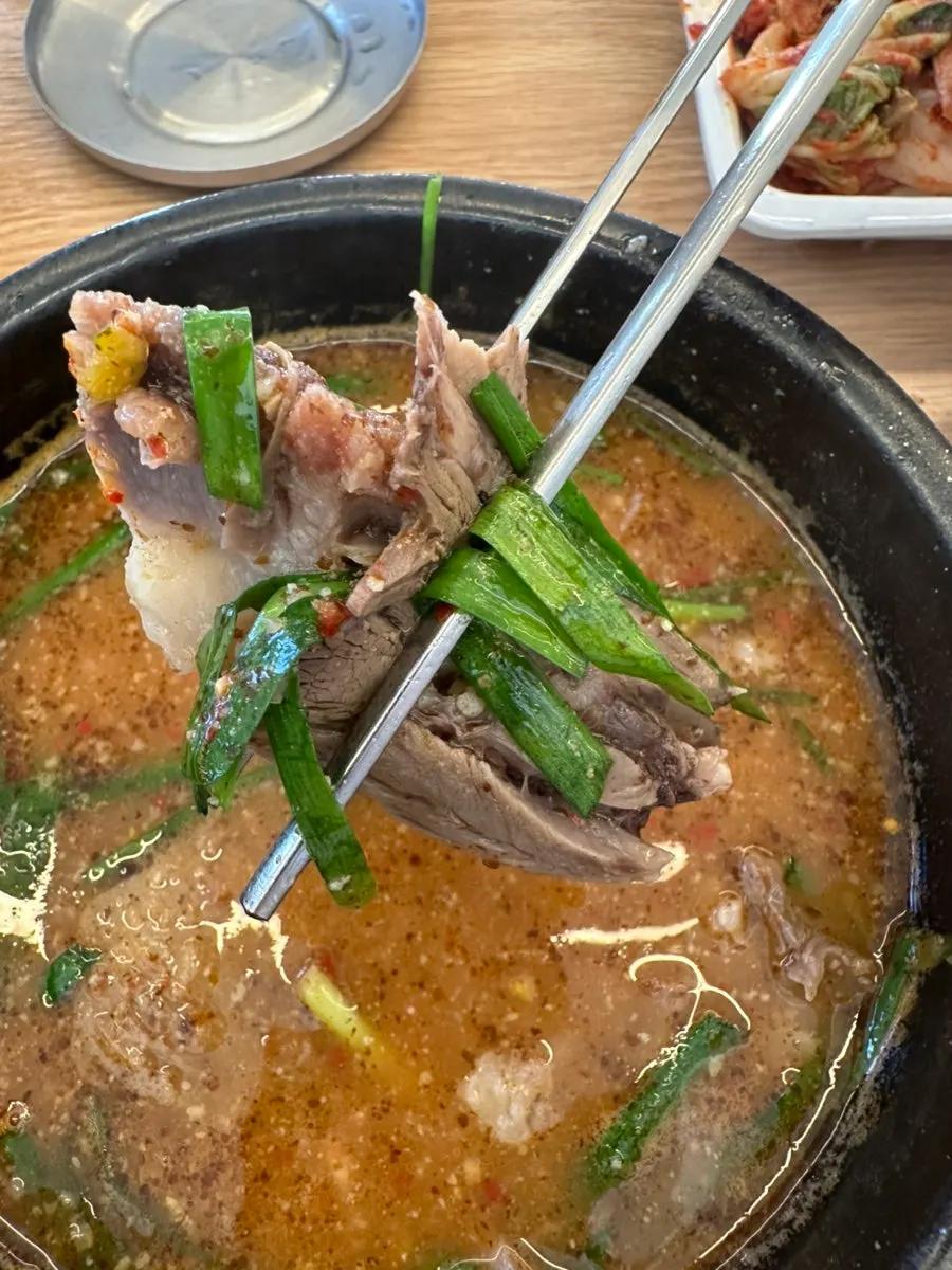 내장 없는 살코기순대국