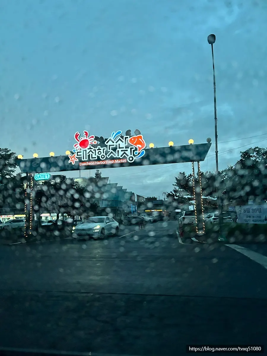 대천항 수산시장 회 상차림 마무리 사진