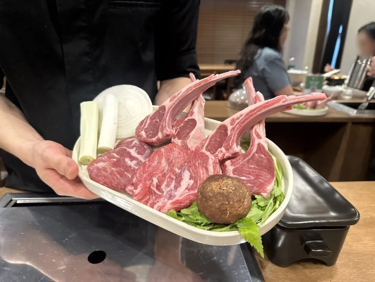 녹지 분당정자점 양고기 구이 상차림