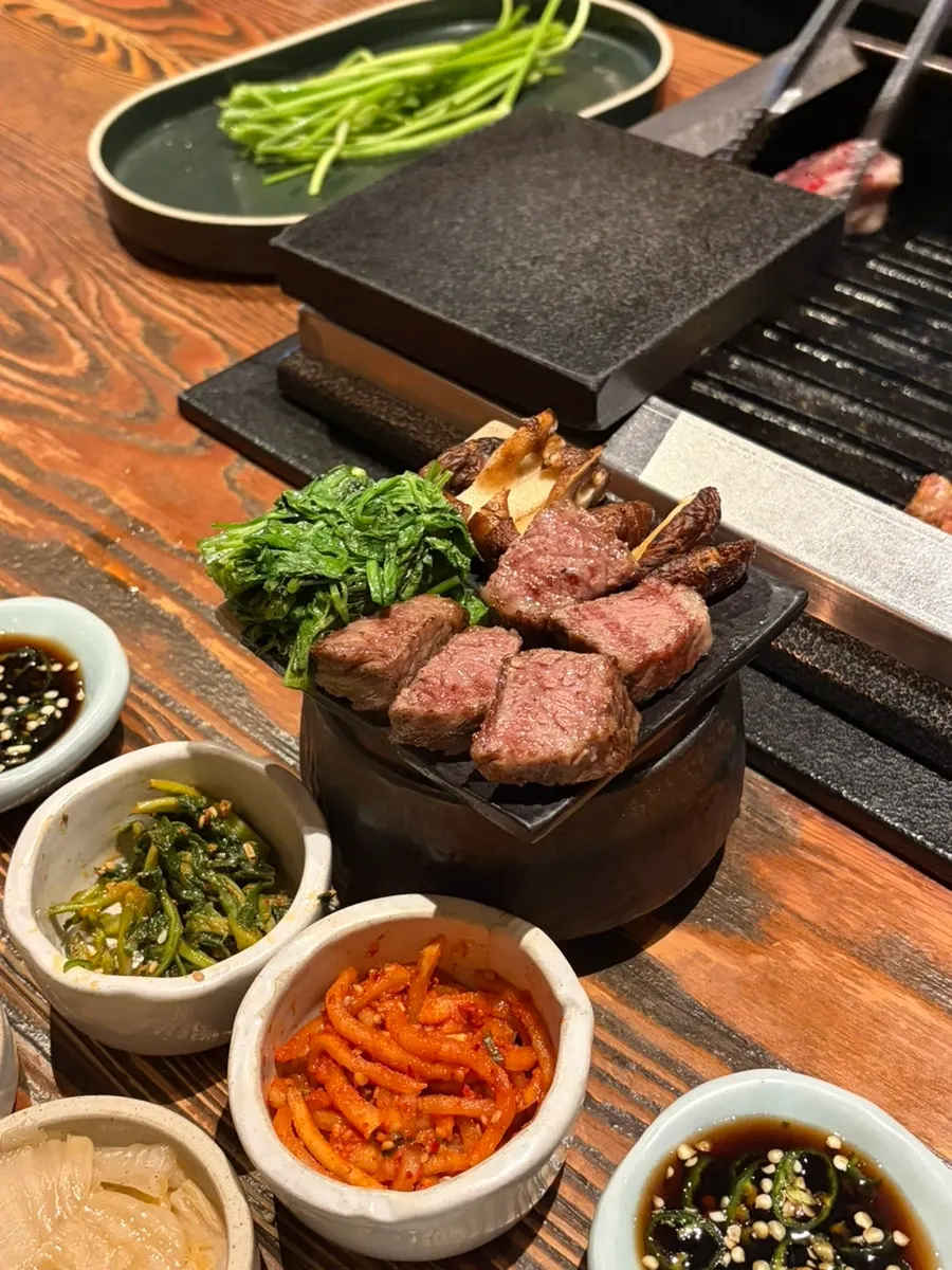 A fully grilled piece of short rib