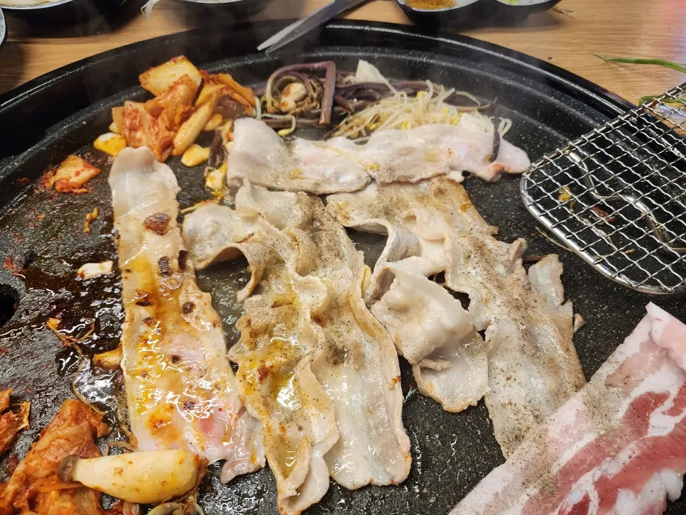 Meal menu at a 24-hour Korean BBQ restaurant
