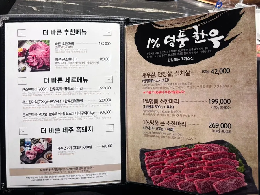Basic side dishes served with no table charge