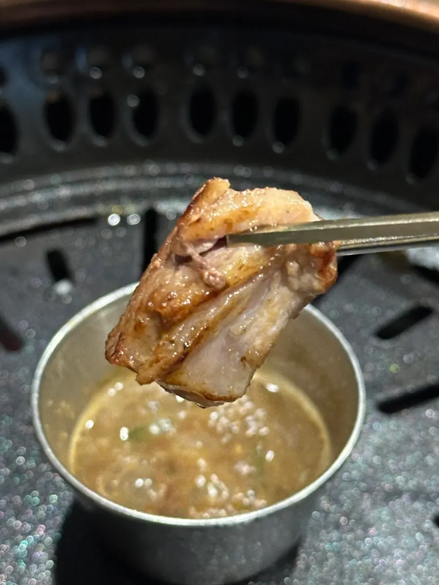 A piece of Jeju black pork