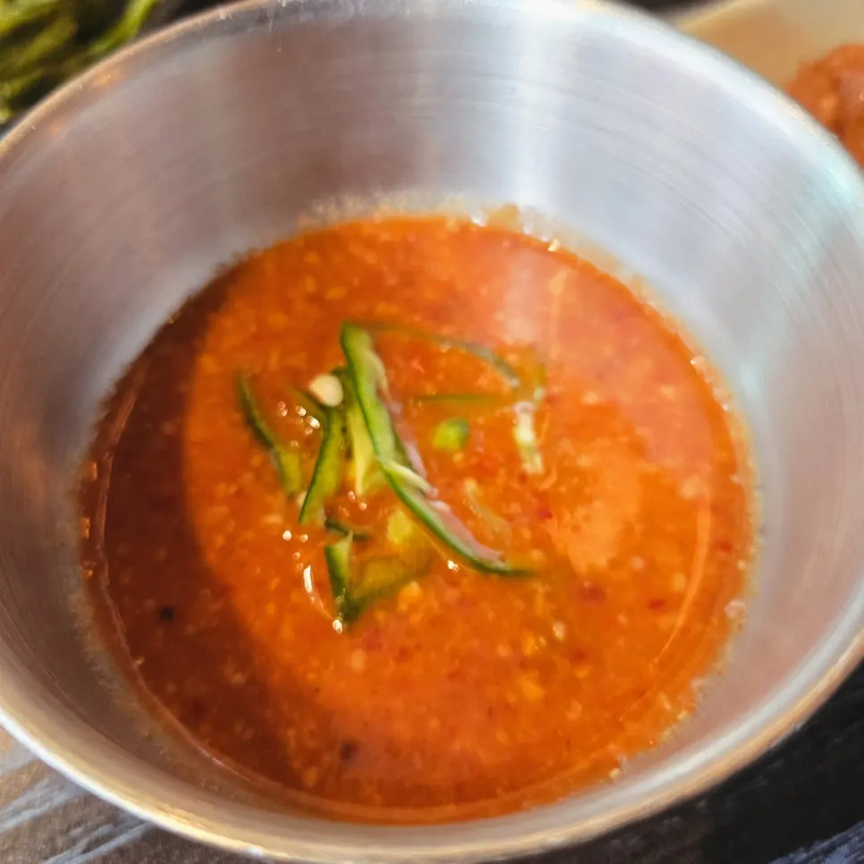 Makchang sauce served with the makchang order