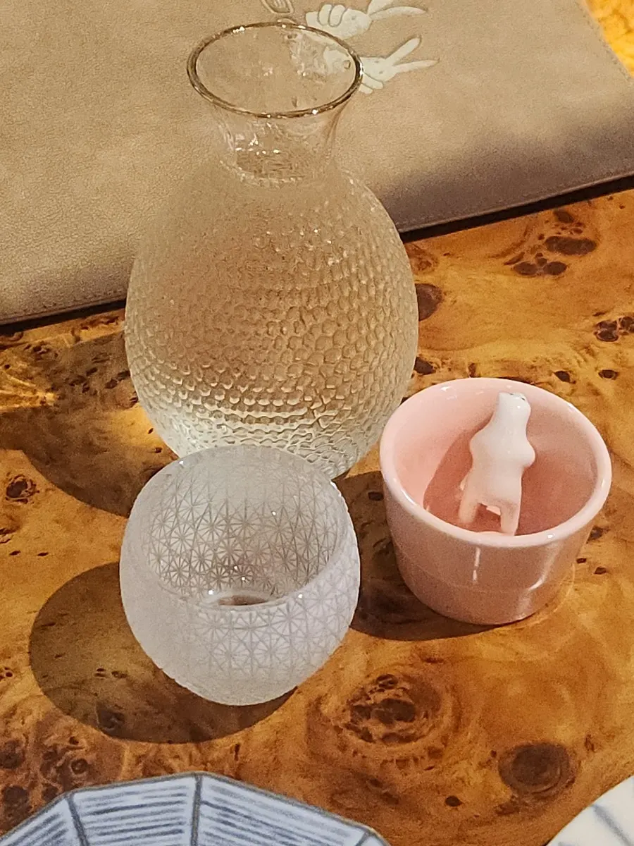 A glass of today's sake at Shunno Oden Nonhyeon