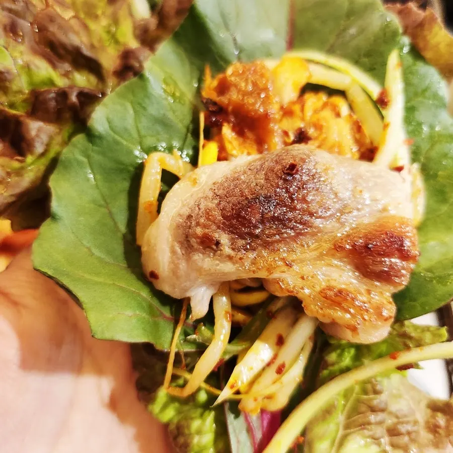 Golden grilled gabrisal
