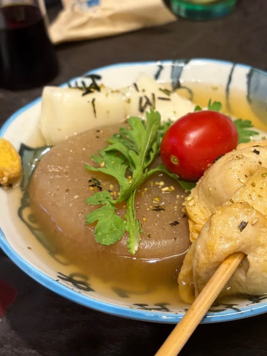 Exterior view of Shunno Oden Nonhyeon, an outdoor-seating izakaya near Nonhyeon Station
