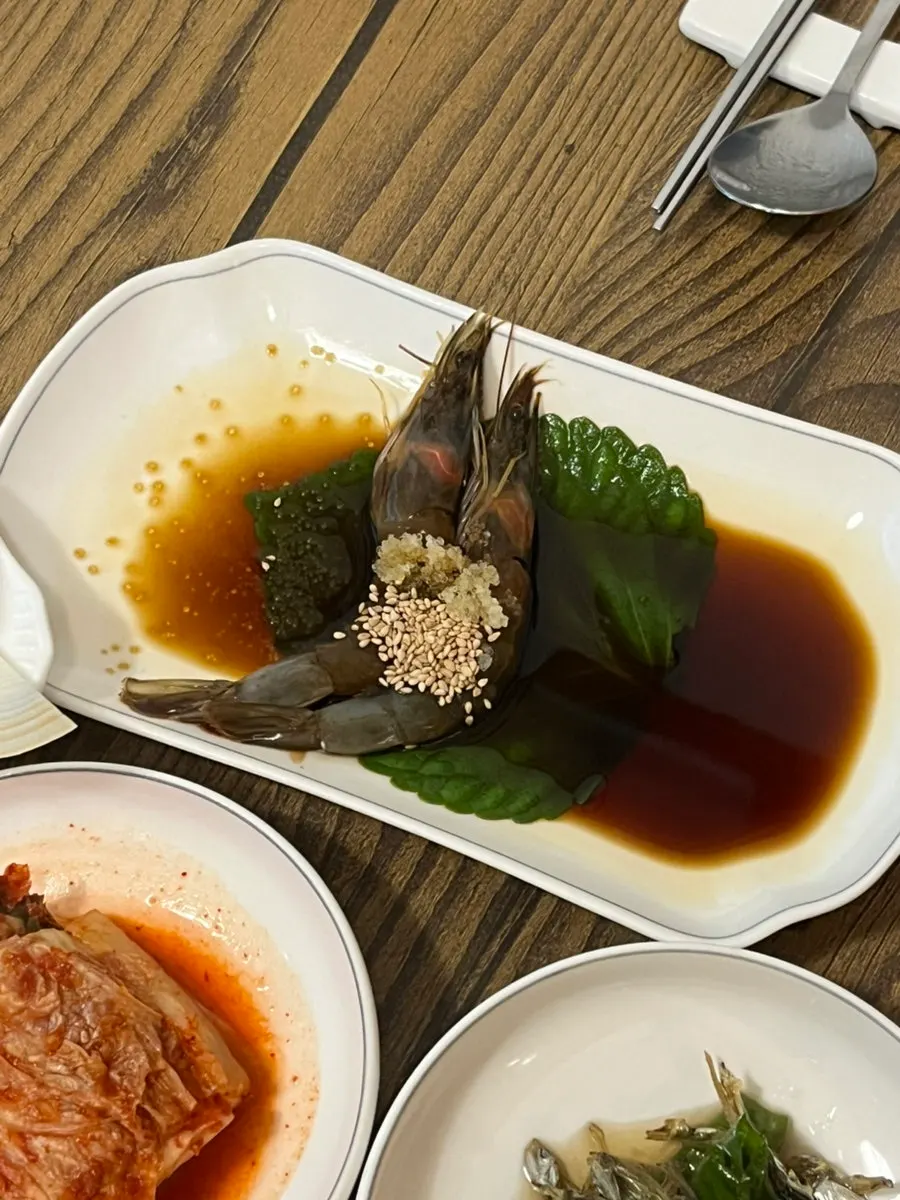 Neatly prepared Korean set meal side dishes