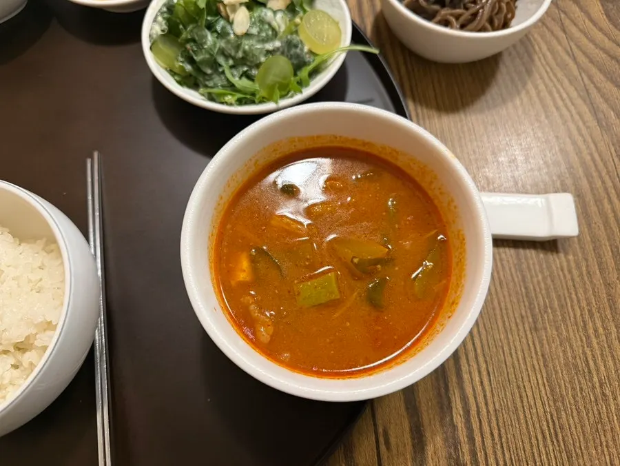소나무정식 식전 음식