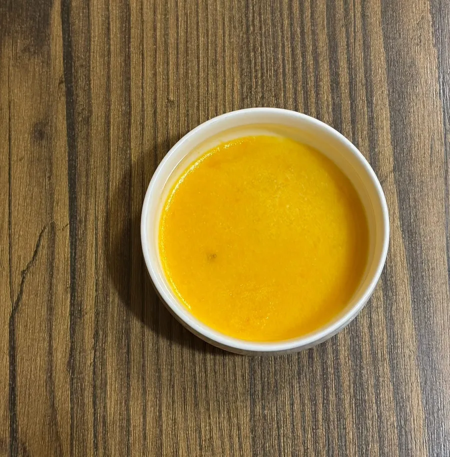 Pumpkin porridge served as the welcome dish