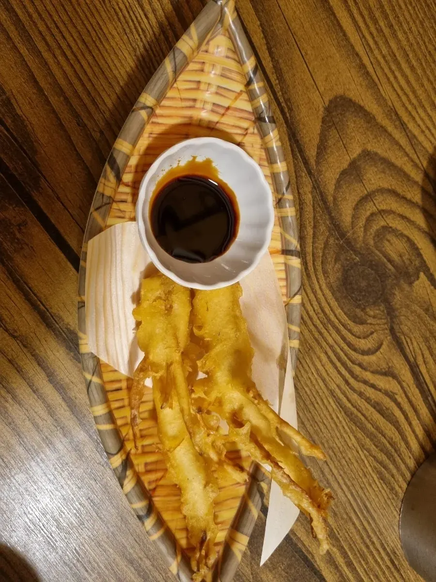 Grilled fish as part of the main course