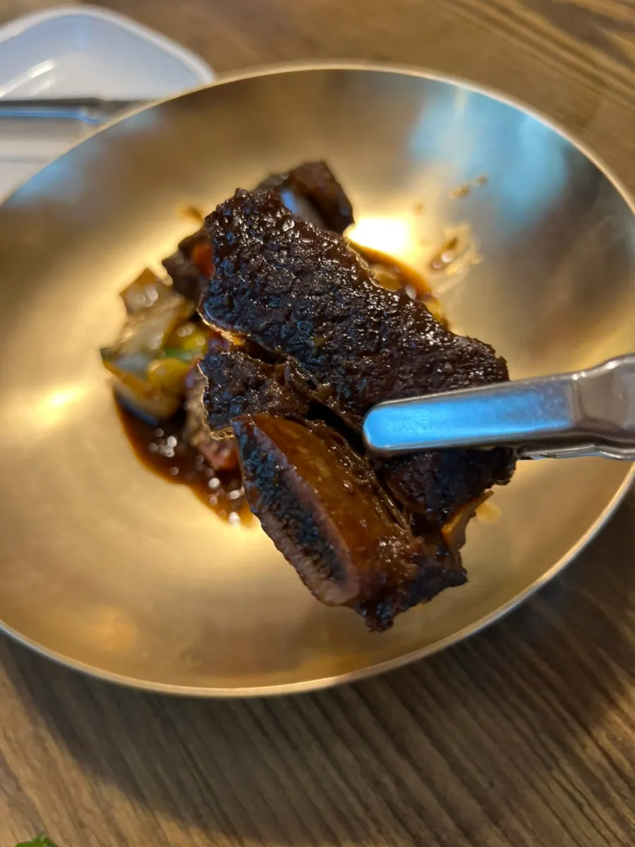 Braised beef short ribs cooked low and slow for 24 hours