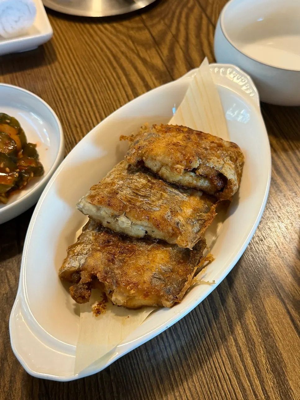 Neat selection of Korean set meal side dishes