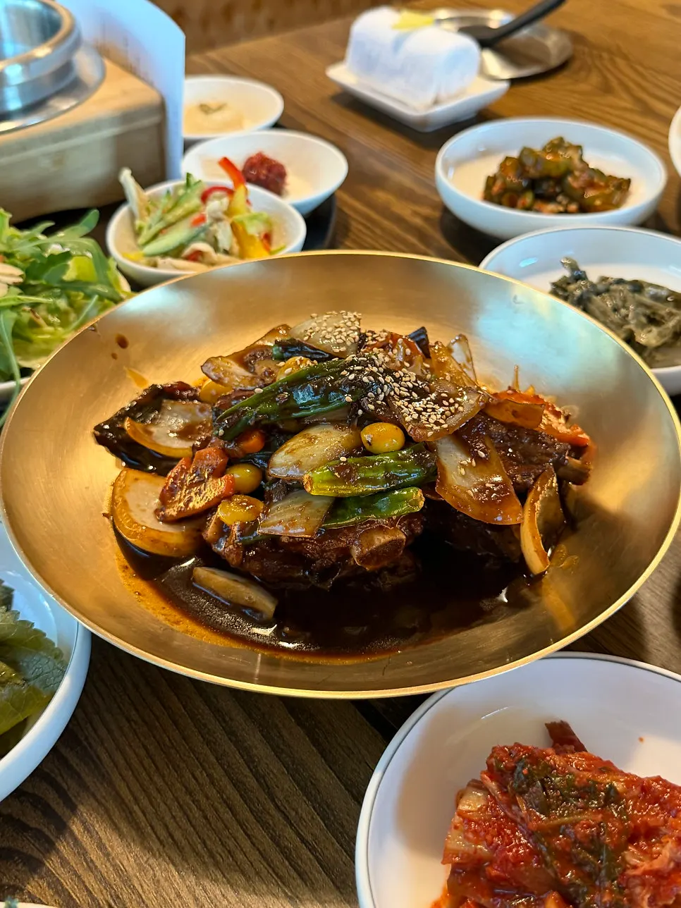 Individual Korean set meal dish