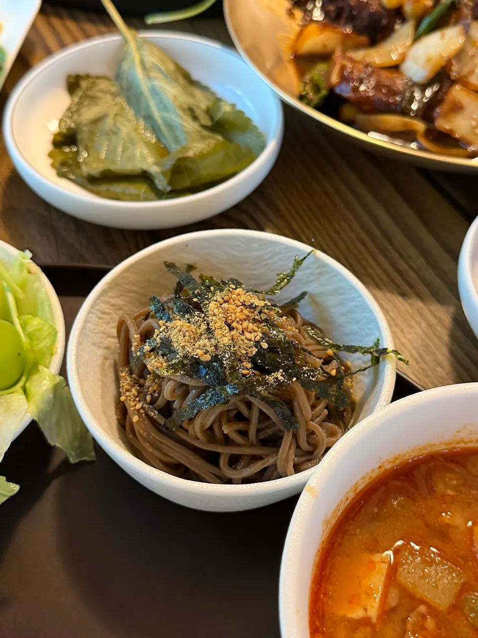 Carefully plated individual dish