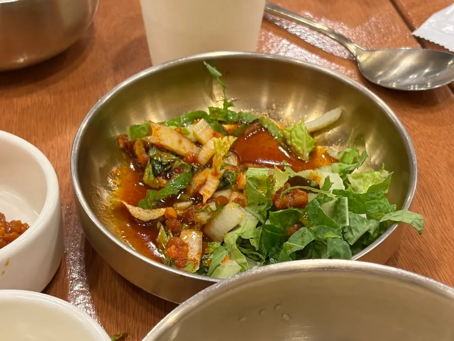 Black pork enjoyed with lettuce wraps