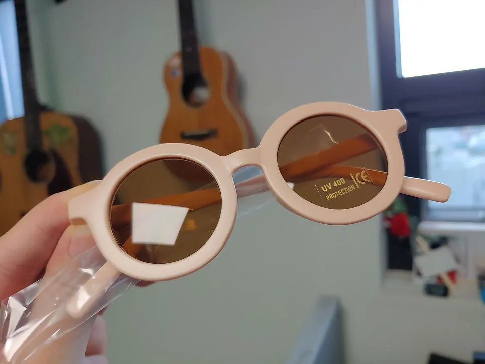 Children’s sunglasses inside the pouch
