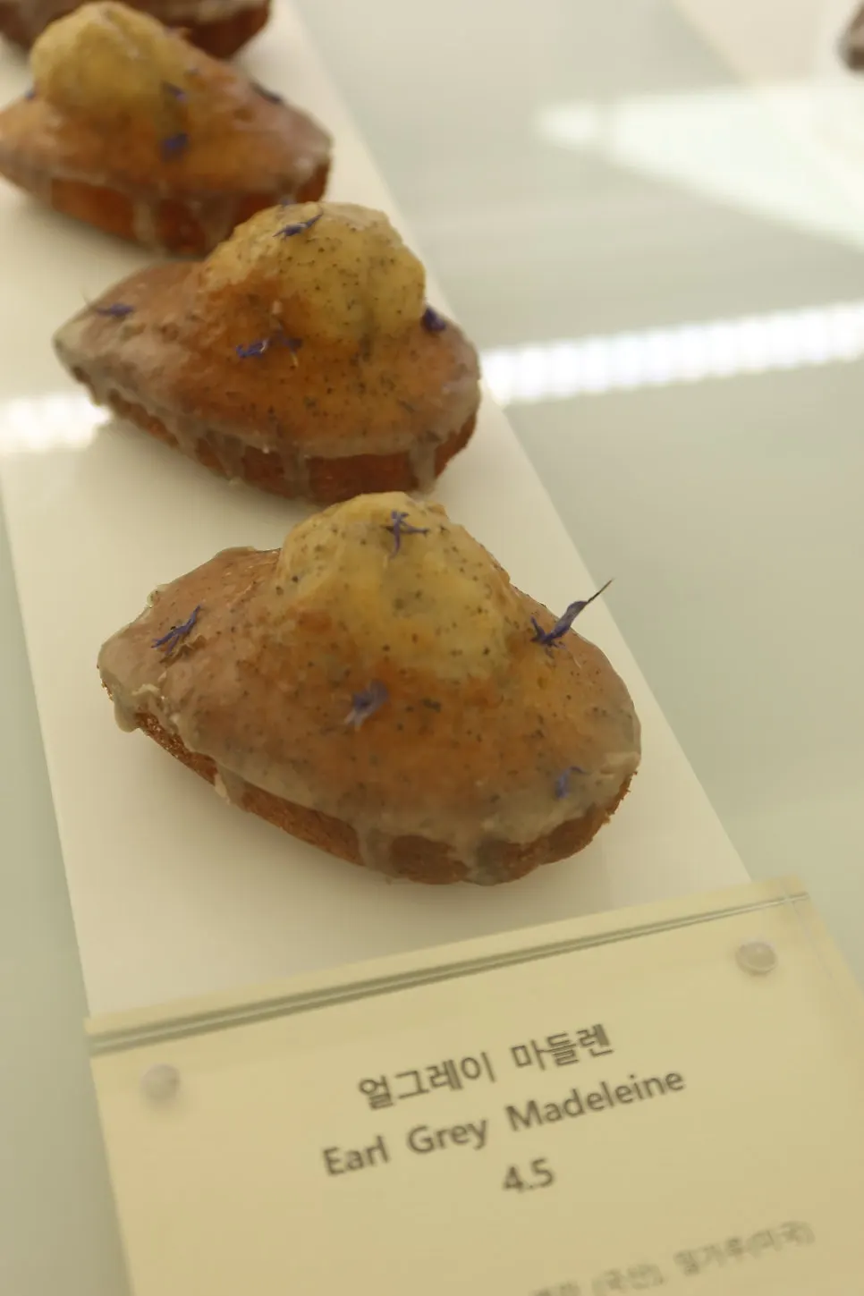 진열된 노틀던 구움과자 클로즈업