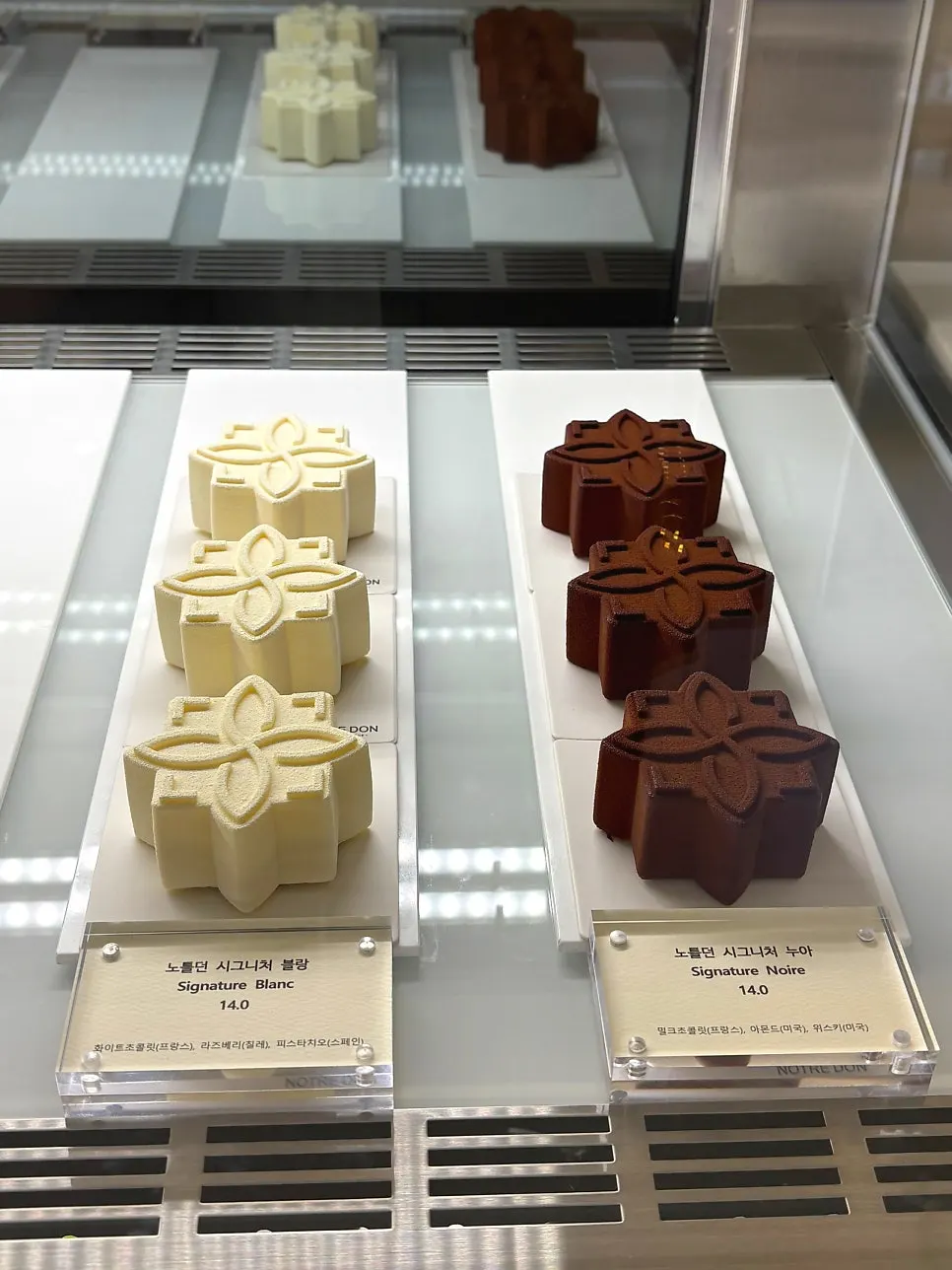 Cakes remaining in the showcase