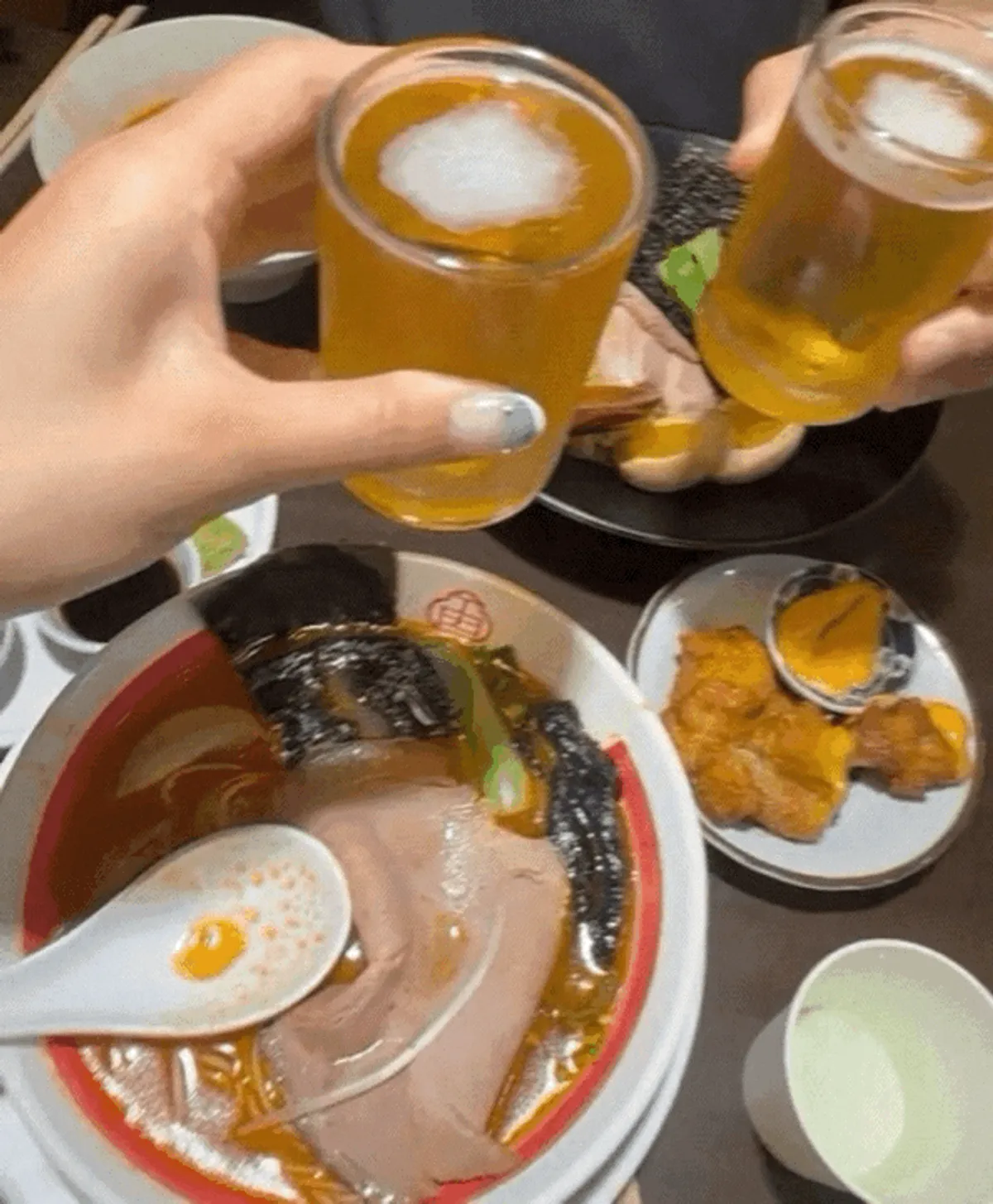 초메 카라이라멘 클로즈업