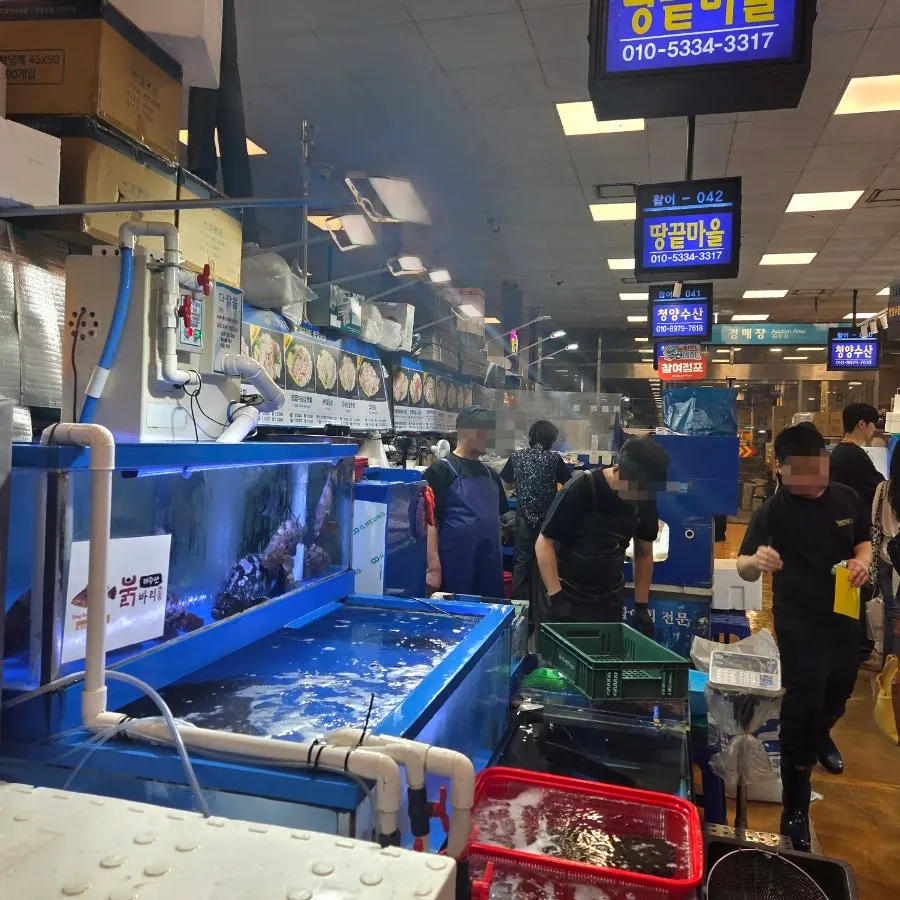 Ttangkkeut Maeul shop at Noryangjin Fisheries Wholesale Market