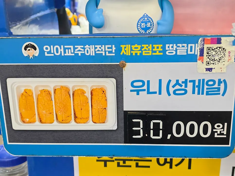 활어 42호·43호 두 칸을 연결한 땅끝마을 매장