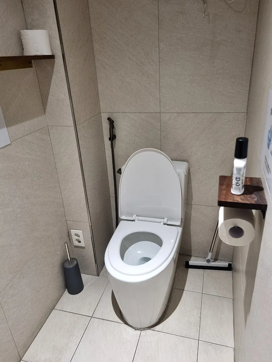 Well-equipped interior of Gyudongjip's restroom