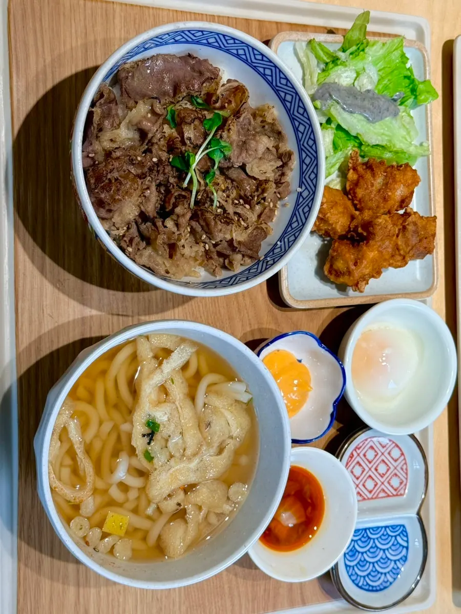 Tablet menu screen showing curry and sides