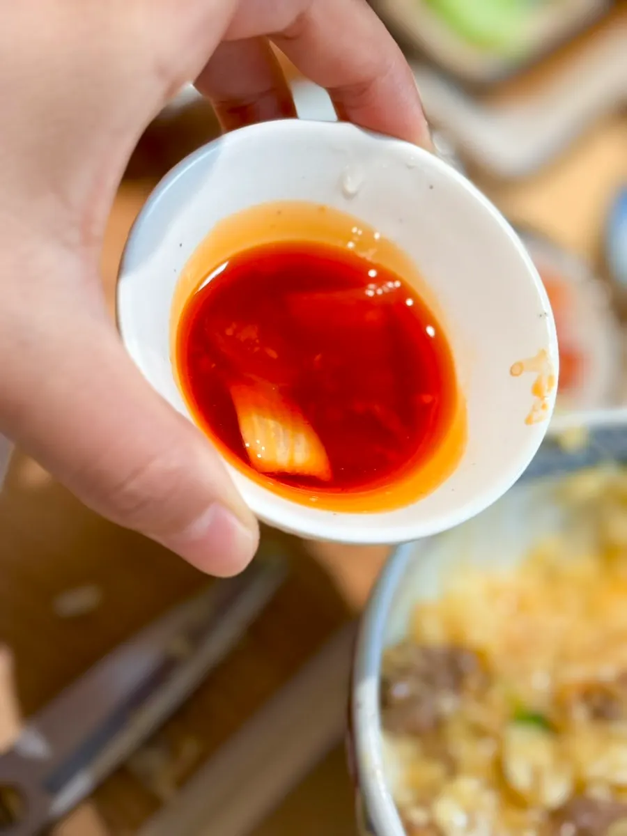 Gyudongjip's spicy karai sauce