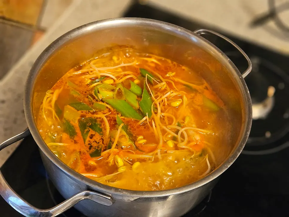 실한 내용물의 매운탕거리 포장