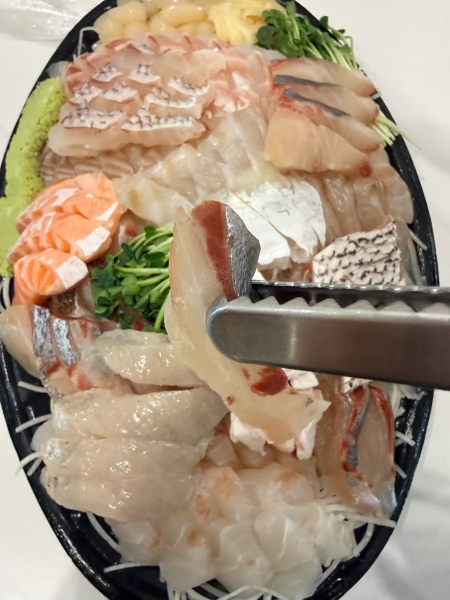 Assorted sashimi for a housewarming table