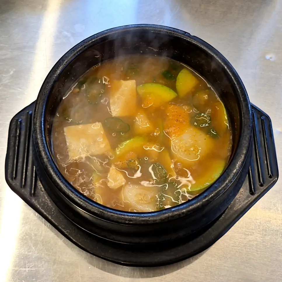 Doenjang jjigae included in the set