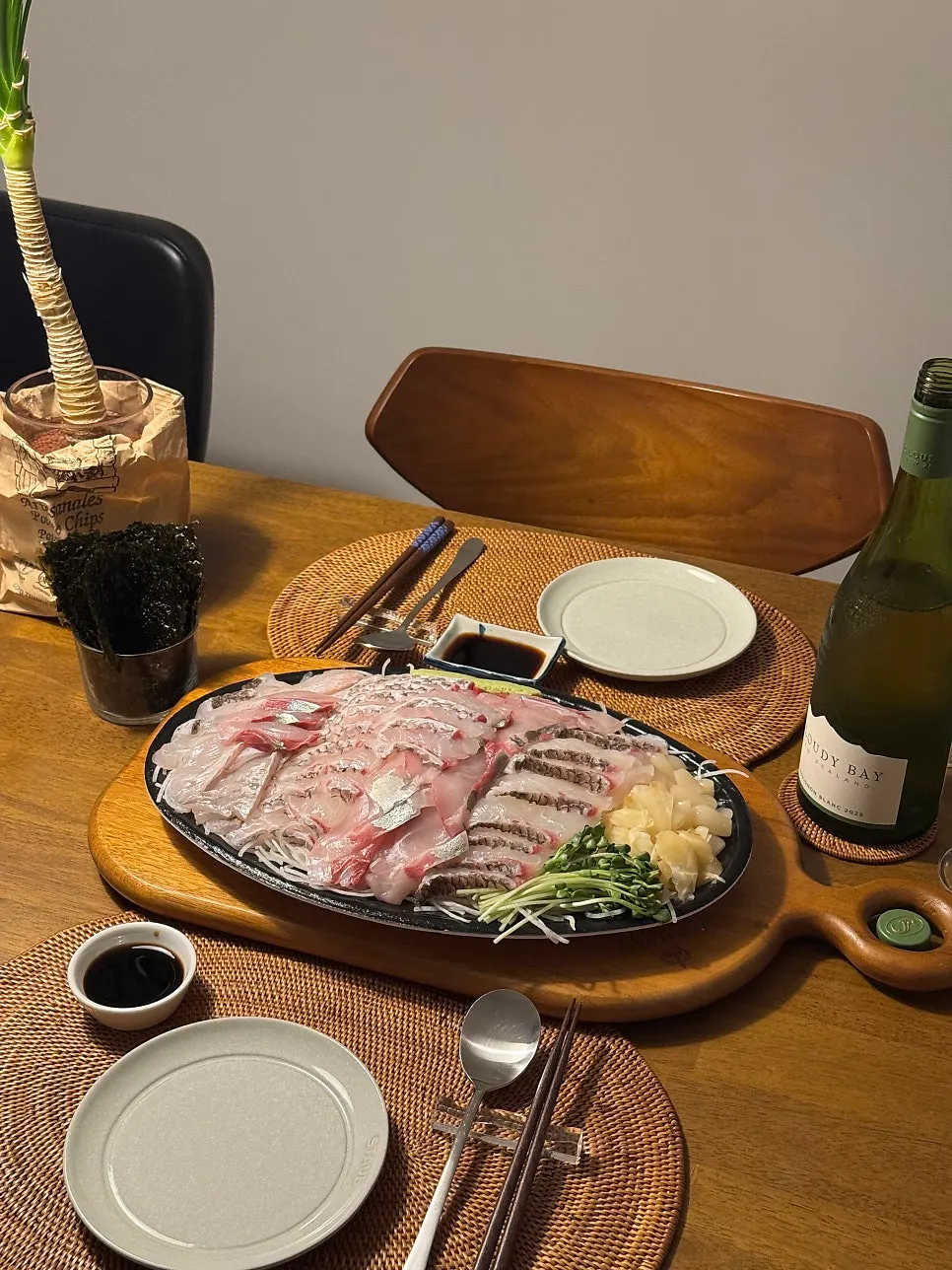 땅끝마을 삼종회 중자 포장 접시