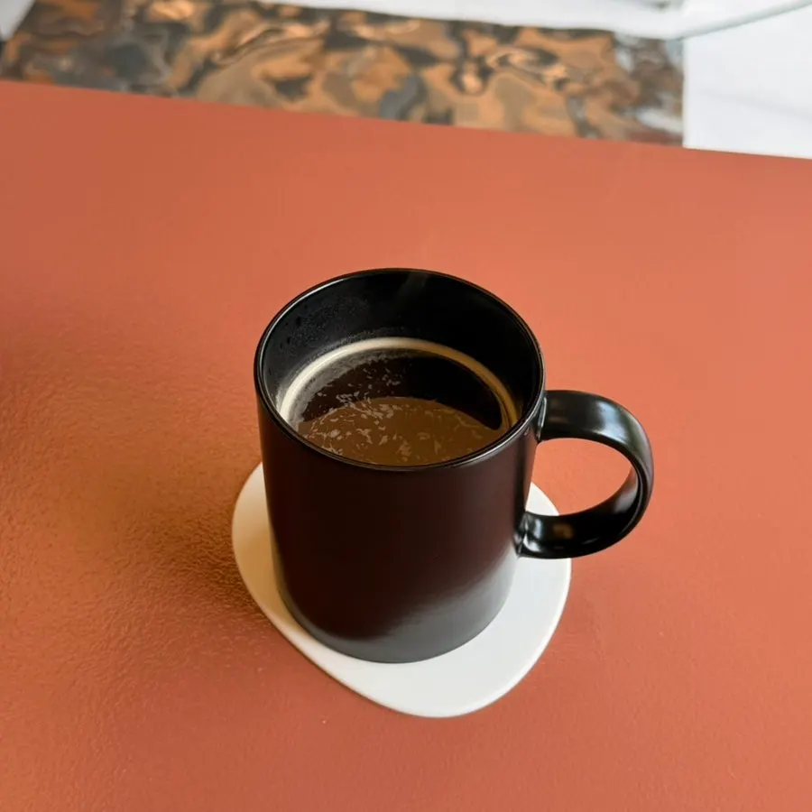 Close-up of Notten's americano cup