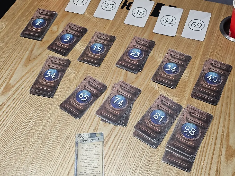 Unlock cards spread out on the table