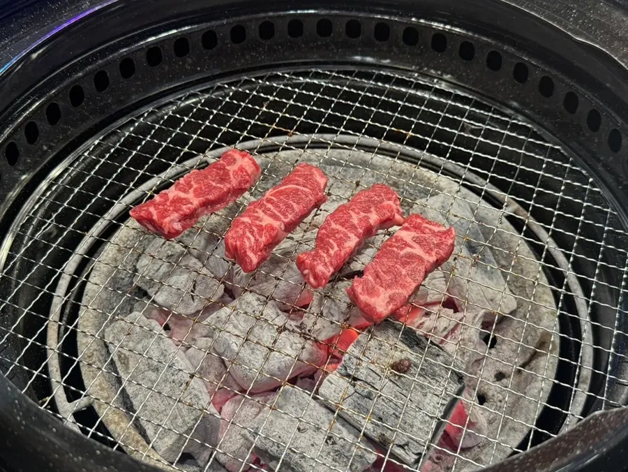 A piece of sirloin with salt