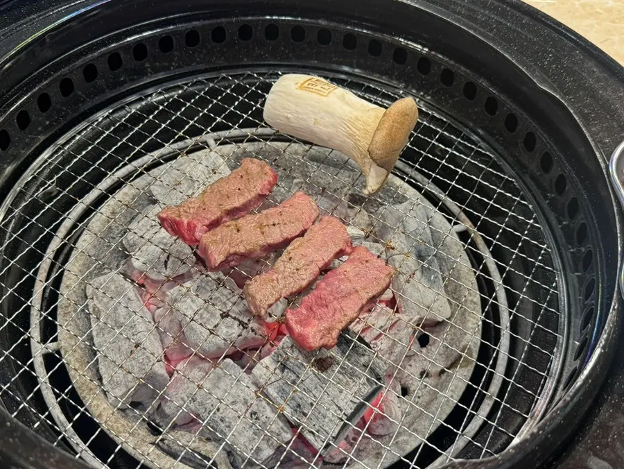 Grilled sirloin with accompanying side dishes