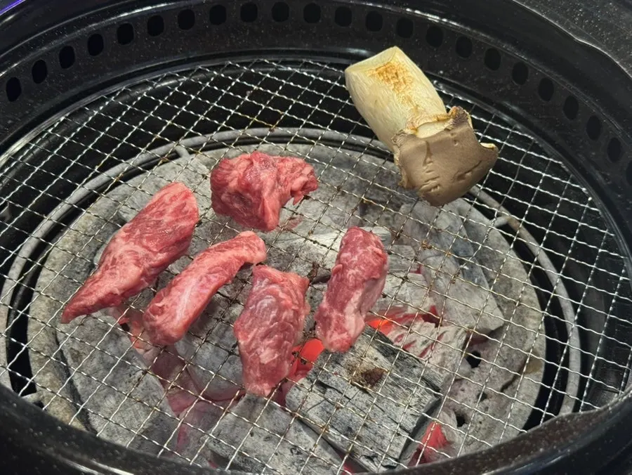 Salchisal on the charcoal grill