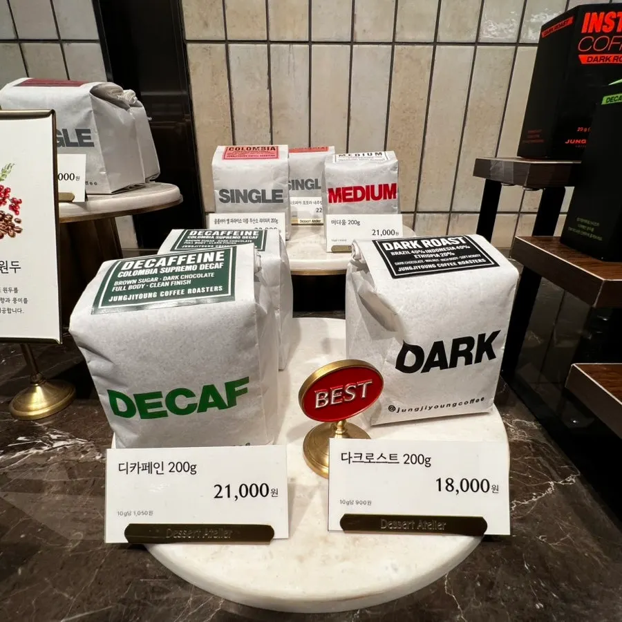 Café seating in the food hall, a good stop while shopping