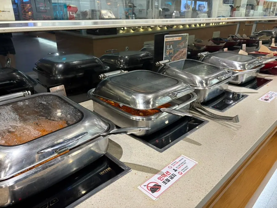 Buffet hot food corner menu